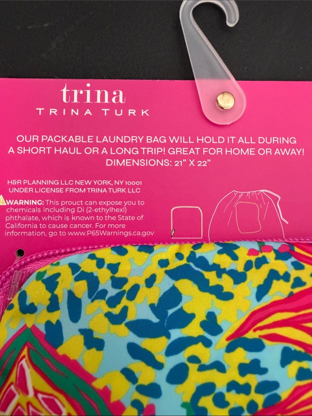 Trina Turk | Multicolor Floral Laundry Pouch - Picture 4 of 5